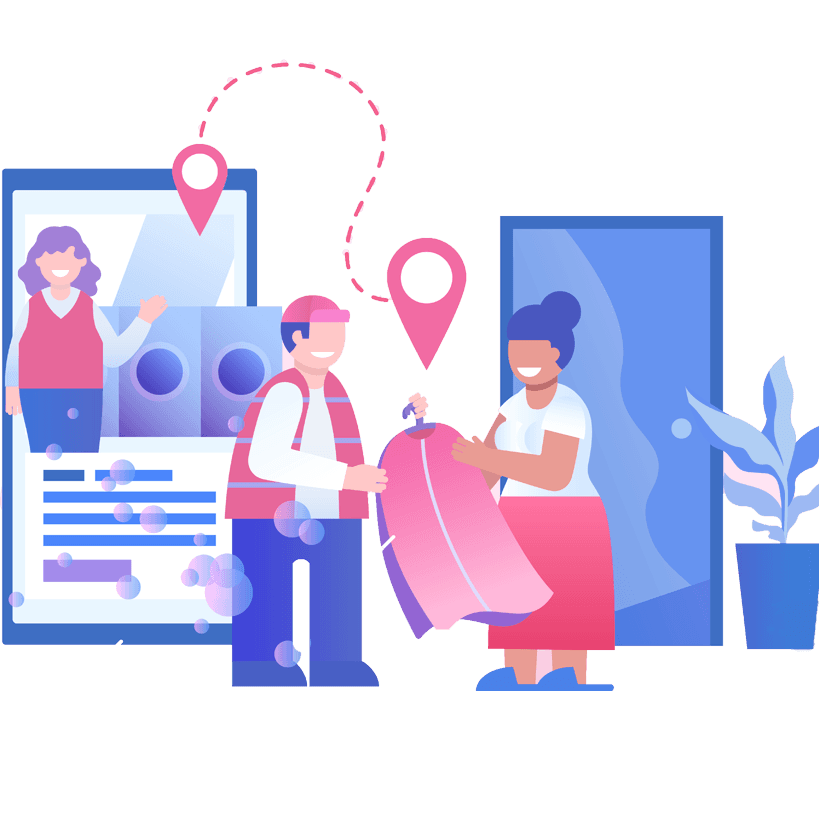 Laundry service illustration